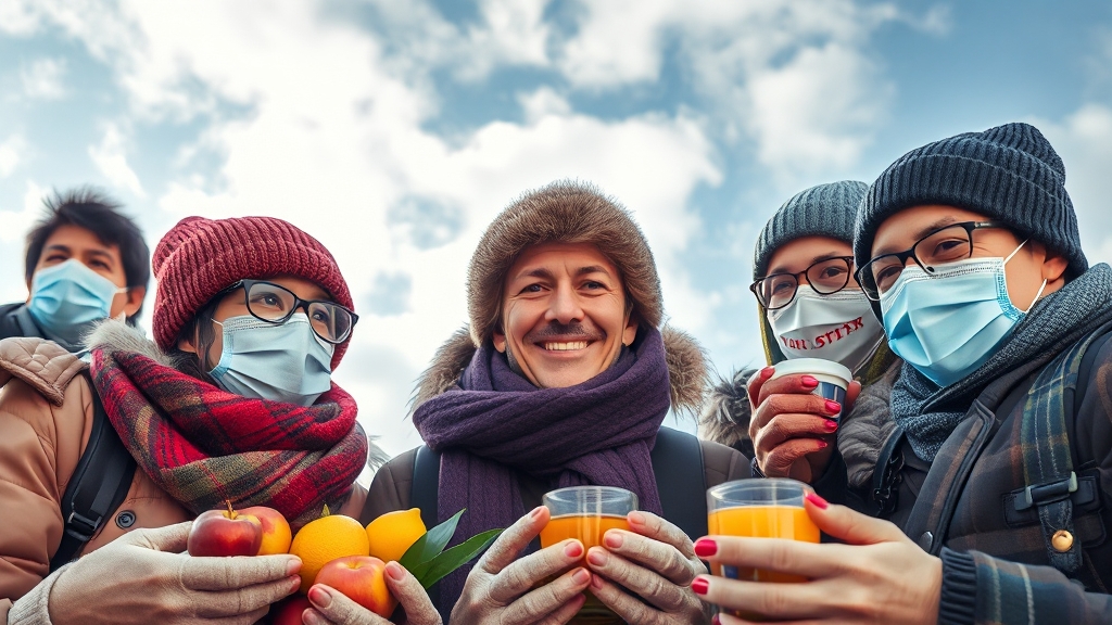 일교차 대비 건강 관리법 (realistic 스타일)